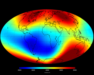 Illustration for article titled A Timelapse Of Our Planet's Surprisingly Turbulent Magnetic Field